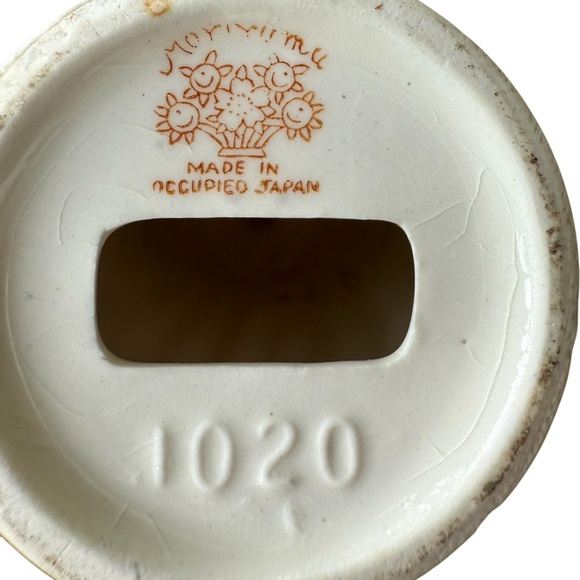 Vintage Moriyama Porcelain Colonial Lady Figurine 7.5" Pink Occupied Japan! - Picture 5 of 5